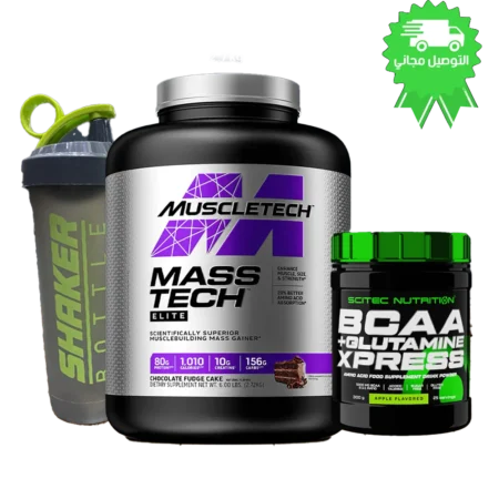 Mass Tech elite 2,7 kg + Bcaa Glutamine + shaker